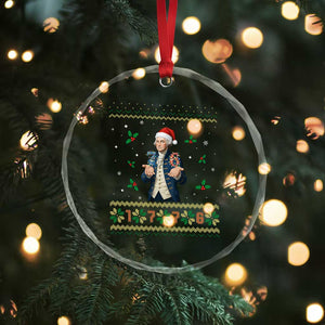 George Washington 67 Meme Crystal Glass Ornament Funny Christmas Ugly Sweater Gift TS12 Print Your Wear