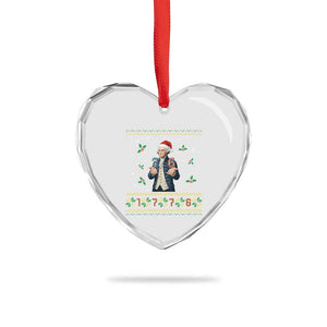 George Washington 67 Meme Heart Crystal Glass Ornament Funny Christmas Ugly Sweater Gift TS12 Print Your Wear
