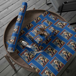 George Washington America's 1st Influencer Wrapping Paper Roll Funny Founding Father USA