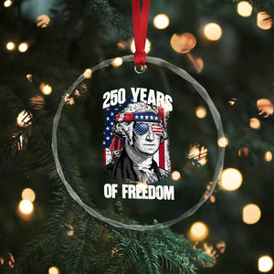 George Washington Founding Father Crystal Glass Ornament 250 Years Of Freedom TS12 Print Your Wear