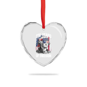 George Washington Founding Father Heart Crystal Glass Ornament 250 Years Of Freedom TS12 Print Your Wear