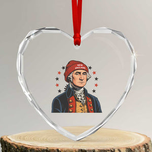 George Washington NE Football Fan Heart Crystal Glass Ornament Vintage Colonial Gift TS12 Transparent Glass 3'' Heart Print Your Wear