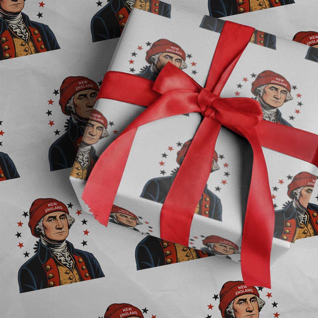 George Washington NE Football Fan Wrapping Paper Roll Vintage Colonial Gift TS12 White Print Your Wear