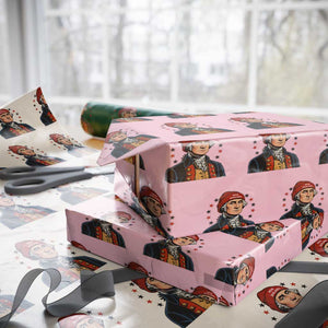 George Washington NE Football Fan Wrapping Paper Roll Vintage Colonial Gift TS12 Light Pink Print Your Wear