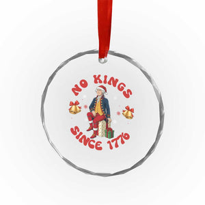 George Washington No Kings Since 1776 Crystal Glass Ornament Christmas Gift Idea TS12 Print Your Wear
