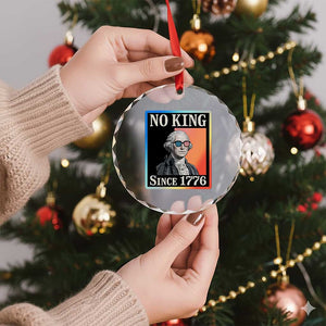 George Washington No Kings Since 1776 Crystal Glass Ornament Funny Political Meme Gift TS12 Print Your Wear
