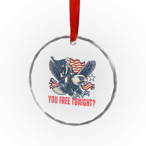 George Washington Rides Bald Eagle Crystal Glass Ornament You Free Tonight Patriotic 4th of July TS02 Print Your Wear