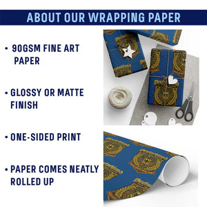 German Heritage Pride Wrapping Paper Roll Deutschland Stolz Treue Tradition Meine Heimat Meine Liebe TS11 Print Your Wear
