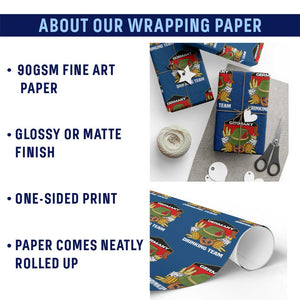 Germany Drinking Team Wrapping Paper Roll Germany Beer Festivals Oktoberfest Alpine hat Barley TS11 Print Your Wear