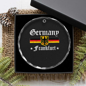 Germany Frankfurt Crystal Glass Ornament Retro Vintage German Flag Tourist Souvenir Gift TS10 Print Your Wear
