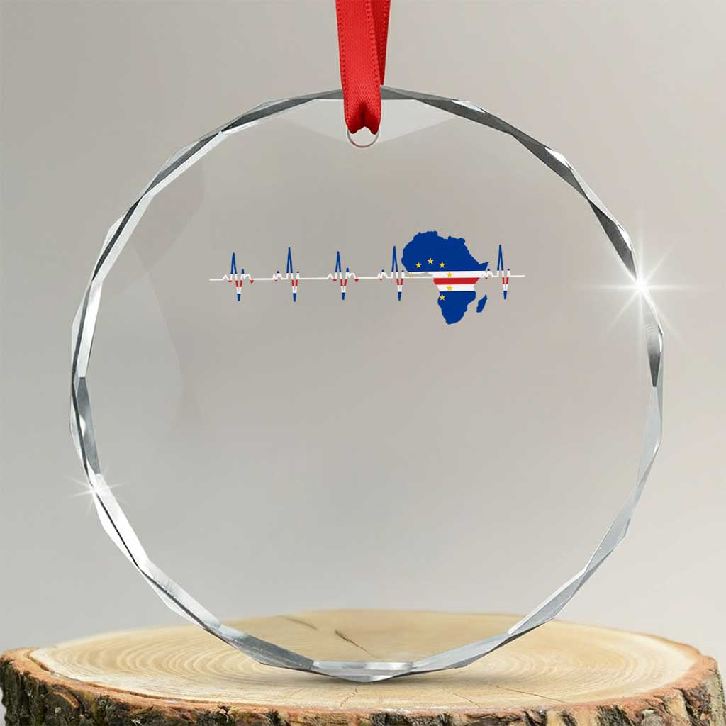 Germany Heartbeat EKG Deutschland Flag Map Crystal Glass Ornament TS14 Transparent Glass 3'' Circle Print Your Wear