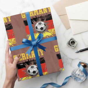 Germany Soccer Fan Wrapping Paper Roll German Football Game Day Supporter