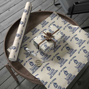 Get In Loser We are Crossing The Delaware Wrapping Paper Roll Funny George Washington Nautical Humor Graphic TS02 Beige Print Your Wear