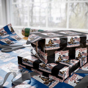 Get In Loser We're Crossing The Delaware Wrapping Paper Roll Funny George Washington US 250th 4th Of July TS11 Black Print Your Wear
