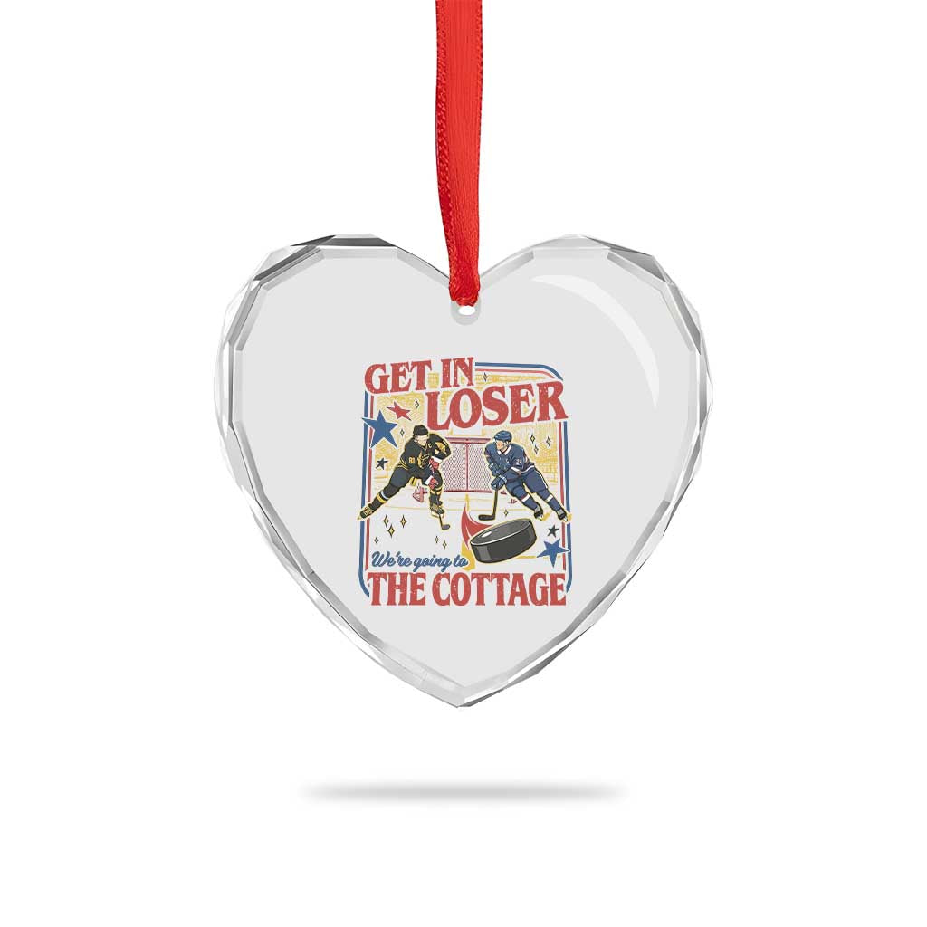 Get In Loser We’re Going To The Cottage Heart Crystal Glass Ornament Hockey Romance LGBT Retro Summer Road Trip TS02 Print Your Wear
