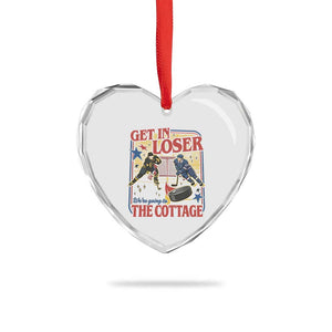 Get In Loser We’re Going To The Cottage Heart Crystal Glass Ornament Hockey Romance LGBT Retro Summer Road Trip TS02 Print Your Wear