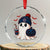 Ghost Halloween Crystal Glass Ornament Retro Patriots Halloween Costume TS10 Transparent Glass 3'' Circle Print Your Wear