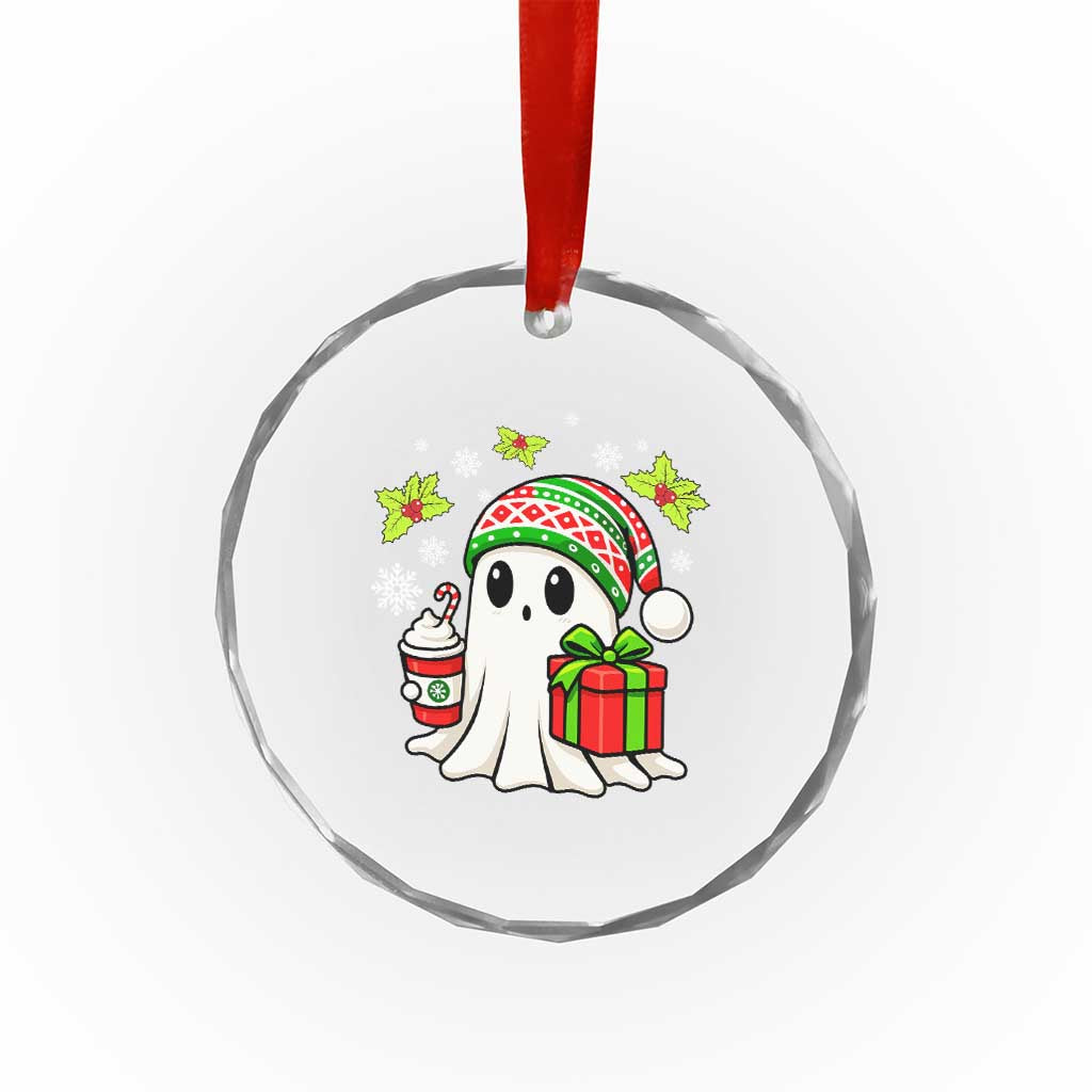 Ghost Santa Christmas Crystal Glass Ornament Holiday Xmas Halloween TS10 Print Your Wear