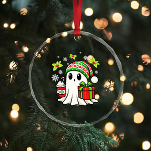 Ghost Santa Christmas Crystal Glass Ornament Holiday Xmas Halloween TS10 Print Your Wear