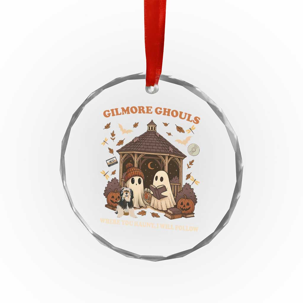 Gilmore Ghouls Halloween Crystal Glass Ornament Retro Book Lover Cute Ghost Fall Pumpkin TS10 Print Your Wear