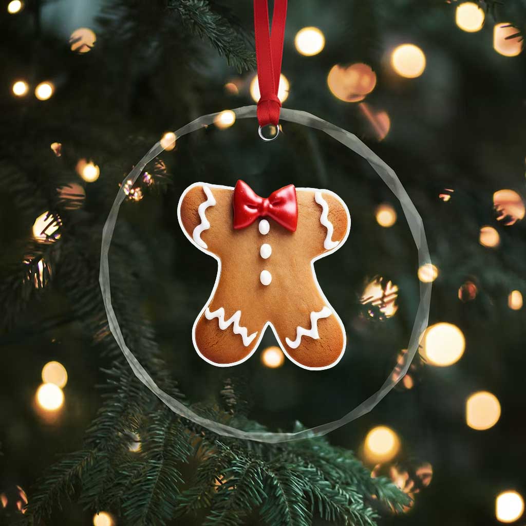Gingerbread Man Crystal Glass Ornament Christmas Cookie Costume TS10 Print Your Wear