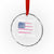 Girl Dad Est. 2025 Crystal Glass Ornament American USA Flag Pink Dad Fathers Day TS10 Transparent Glass 3'' Circle Print Your Wear