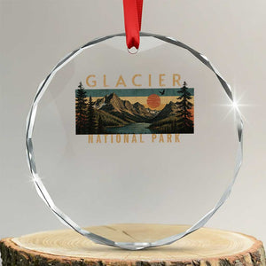 Glacier National Park Crystal Glass Ornament Montana Wildlife Nature Lover