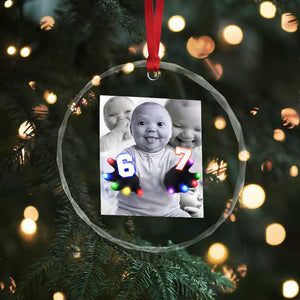Gloving Niche 67 Ai Baby Meme Crystal Glass Ornament Six Seven Hand Funny Laughing Baby TS10 Print Your Wear