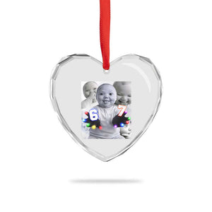 Gloving Niche 67 Ai Baby Meme Heart Crystal Glass Ornament Six Seven Hand Funny Laughing Baby TS10 Print Your Wear