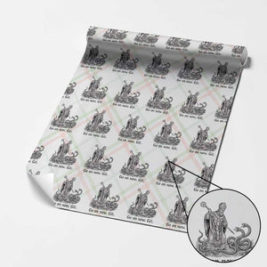 Go On Now Git Funny Saint Patrick Banishing Snakes Wrapping Paper Roll Irish History Humor St Patricks Day TS02 Christmas Plaid Print Your Wear