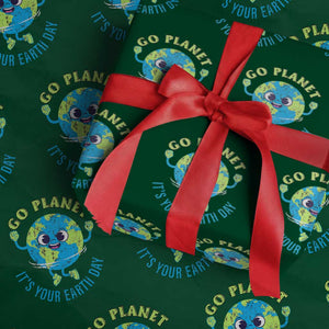 Go Planet It's Your Earth Day Wrapping Paper Roll TS02 Green Print Your Wear
