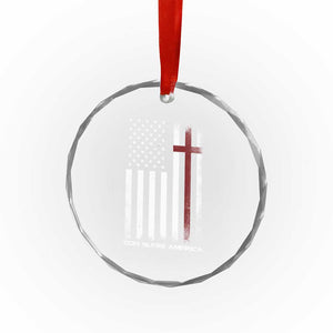 God Bless America Crystal Glass Ornament America Pride USA US Flag Patriotic 4th of July TS10 Print Your Wear