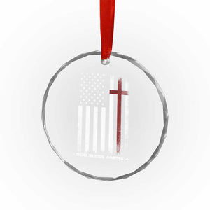 God Bless America Crystal Glass Ornament America Pride USA US Flag Patriotic 4th of July TS10 Print Your Wear