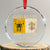 God Bless Pope Leo XIV Crystal Glass Ornament 267th Pope Vatican Flag - Print Your Wear