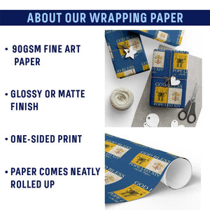 God Bless Pope Leo XIV Wrapping Paper Roll 267th Pope Vatican Flag TS02 Print Your Wear