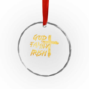 God Family Irish Crystal Glass Ornament Christian Faith Cross Notre Dame Game Day TS10 Print Your Wear