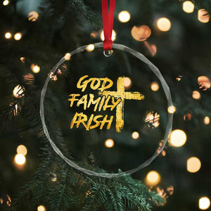 God Family Irish Crystal Glass Ornament Christian Faith Cross Notre Dame Game Day TS10 Print Your Wear