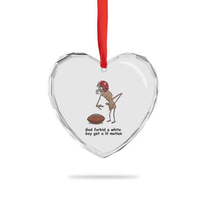 God Forbid a White Boy Get a Lil Motion Heart Crystal Glass Ornament Marcus The Worm Robert Meme Funny Internet Quote TS14 Print Your Wear