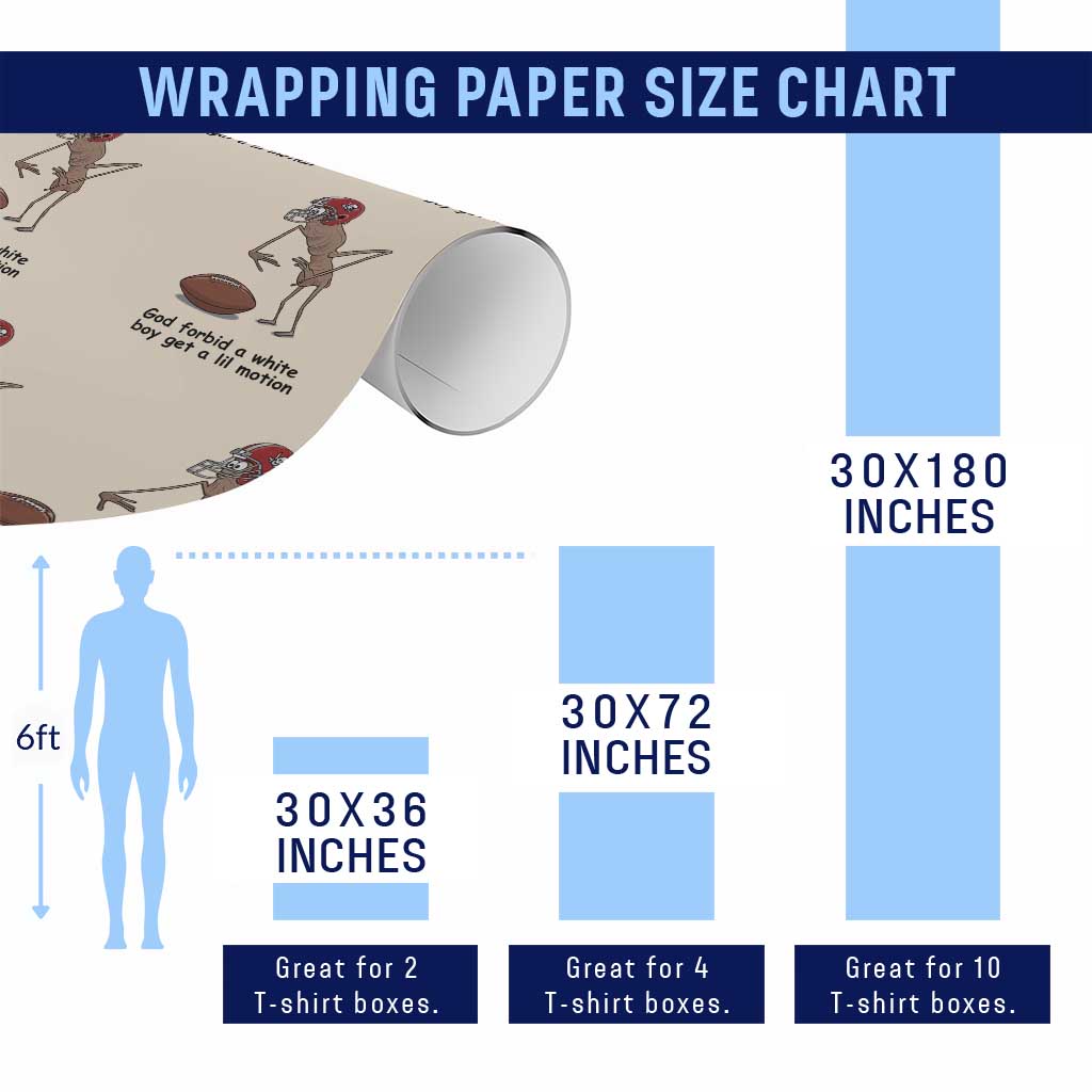 God Forbid a White Boy Get a Lil Motion Wrapping Paper Roll Marcus The Worm Robert Meme Funny Internet Quote TS14 Print Your Wear
