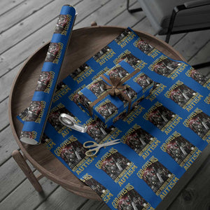 God Gives His Most Powerful Soldiers Autism Wrapping Paper Roll Funny Hard Skeleton Meme TS11 Blue Print Your Wear