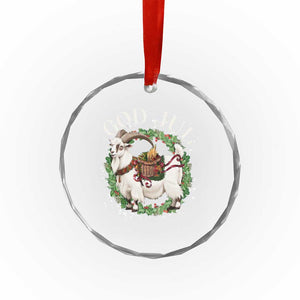 God Jul Crystal Glass Ornament Yule Goat Xmas Wreath Winter Solstice TS11 Print Your Wear
