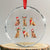 Golden Retriever Xmas Crystal Glass Ornament Gift for Dog Lover Happy New Year Dog Xmas Lights TS10 Transparent Glass 3'' Circle Print Your Wear