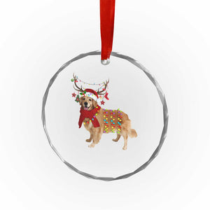 Golden Retriever Xmas Crystal Glass Ornament Gift for Dog Lover Happy New Year Xmas Lights TS10 Print Your Wear