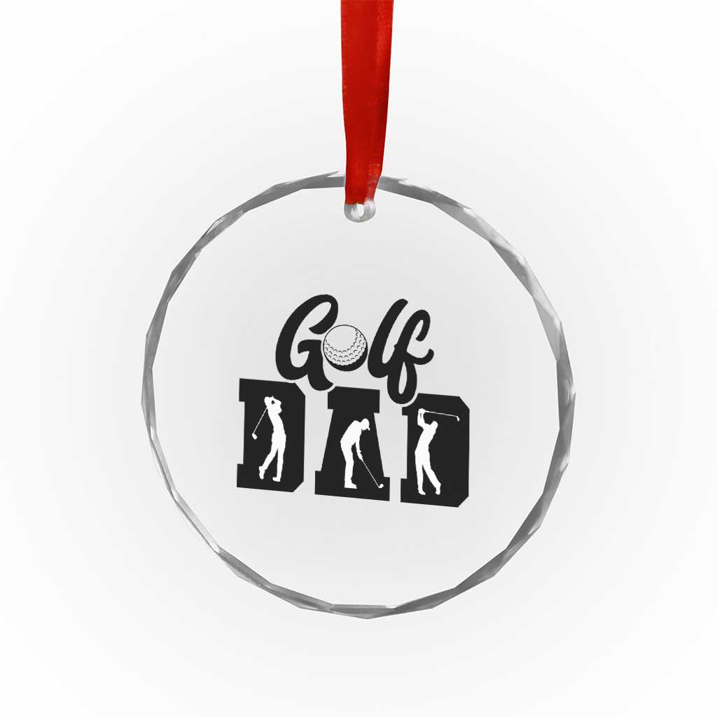 Golf Dad Crystal Glass Ornament Gift For Sport Lover TS12 Print Your Wear