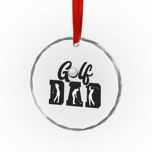 Golf Dad Crystal Glass Ornament Gift For Sport Lover TS12 Print Your Wear
