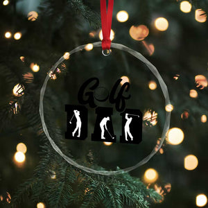 Golf Dad Crystal Glass Ornament Gift For Sport Lover TS12 Print Your Wear