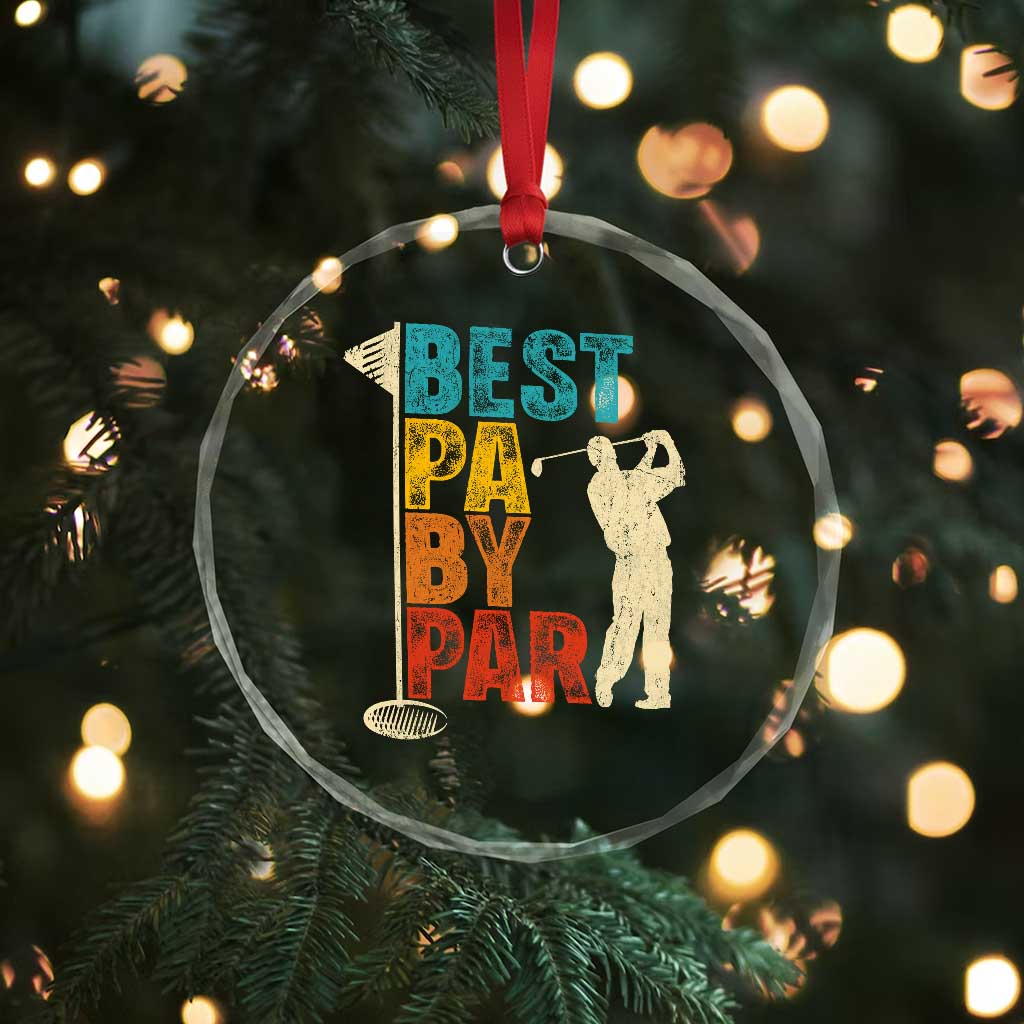 Golf Gifts for Dad Crystal Glass Ornament Retro Best Pa By Par Fathers Day TS10 Print Your Wear