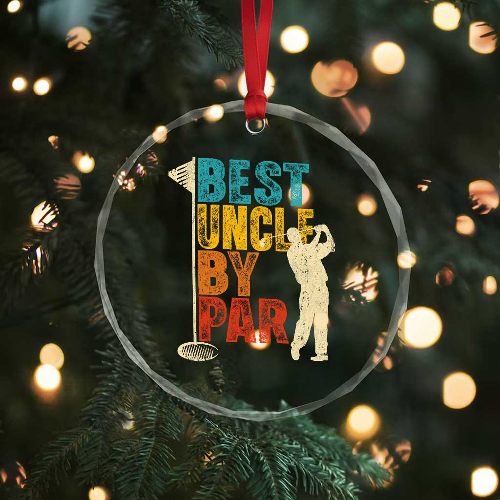 Golf Gifts for Uncle Crystal Glass Ornament Golf Fathers Day Golfer Uncle Gift TS10 Print Your Wear