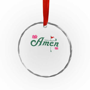Golf Lover Amen Azalea Graphic Crystal Glass Ornament Augusta Georgia Traditions Golfing Fan TS02 Print Your Wear