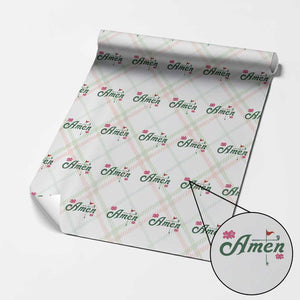 Golf Lover Amen Azalea Graphic Wrapping Paper Roll Augusta Georgia Traditions Golfing Fan TS02 Christmas Plaid Print Your Wear
